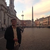 JCU Student Spotlight, Thomas Roper-Curzon, John Cabot Class of 2017, rome, study abroad in Italy