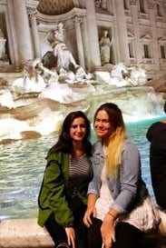 trevi fountain, jcu student spotlight, students studying abroad, 