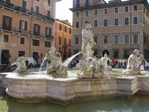 Bernini's Fountain, Piazza Navona, Getting (un)Settled: Study Abroad Student, Brody Leonard, First Impressions of Rome, study abroad in Rome, getting ready to study abroad in Rome