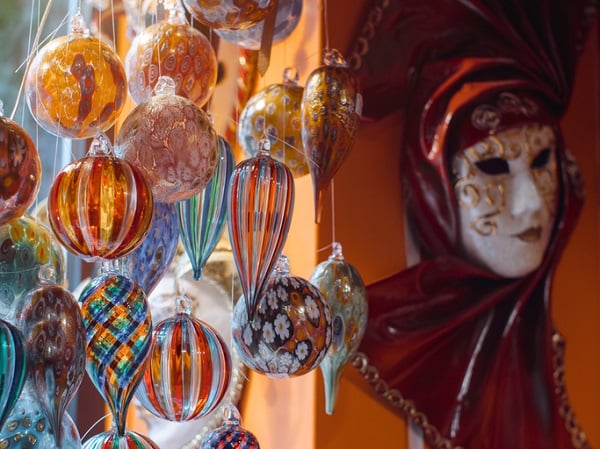 You can buy many kinds of glass art in Rome, including the famous Murano glass