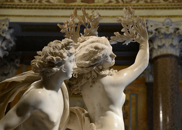 The Galleria Borghese contains many works by Bernini, including Apollo and Daphne