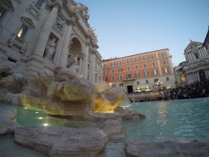 studying abroad, trevi fountain, john cabot university, JCU student spotlight, american students in Rome