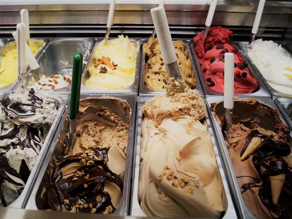 All gelato shops in Italy need to show the ingredients included in their gelato