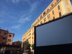 film-screening festival in Trastevere, history of cinema, Trastevere open theatre, cinema America Occupato