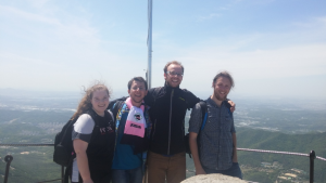 Hiking companions, Dinosaur Path, Seoraksan, Buddhist temple, hiking in Korea, south korea, jcu students, study abroad student travels