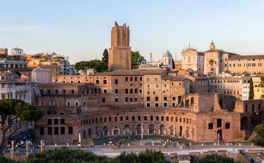 Trajan's Market in Rome, Italy, Study in Rome, Insider Access: Little Known Facts about Rome, jcu students at the colosseum, study abroad in Rome
