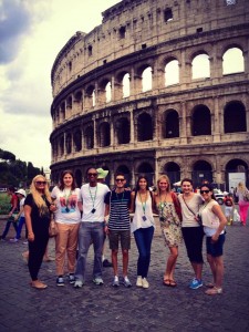 Study in Rome, Insider Access: Little Known Facts about Rome, jcu students at the colosseum, study abroad in Rome