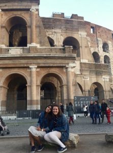JCU student spotlight, colosseum rome, john cabot university, students studying abroad, freshman year studying abroad