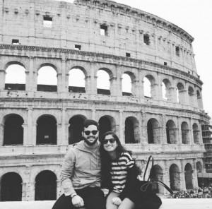 study abroad students at the Colosseum in Rome, study abroad student in Tivoli, jcu student trips, traveling as a study abroad student, jcu Student Spotlight, Natalia McCullough, Study Abroad Fall 2015, 