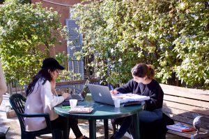 john cabot university, students studying in Rome, trastevere, degree seeking students abroad, reasons to study abroad, students studying, JCU terrace
