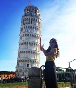 study abroad student in Pisa