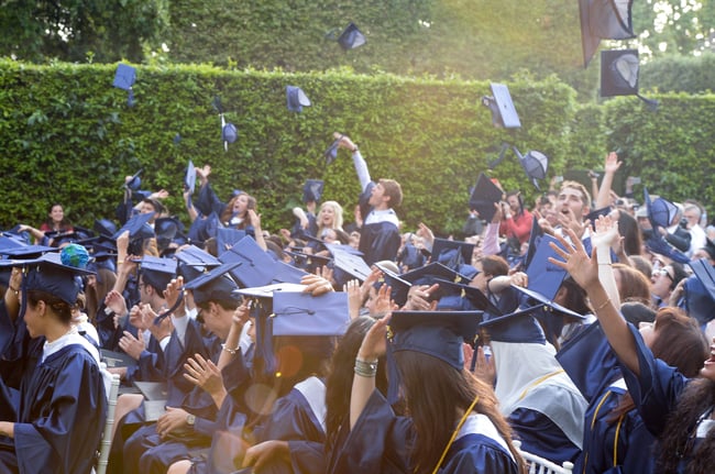 landing a job after graduation, John cabot university, jcu campus, study abroad in Rome, study in italy, how studying in rome can help you land a job, jcu graduation ceremony