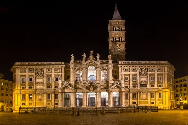 The Basilica of Santa Maria Maggiore had the first Christmas mass