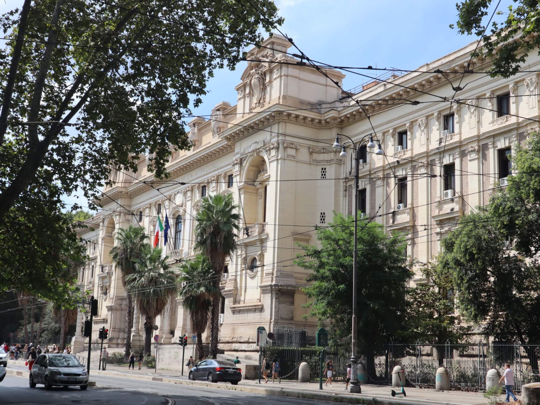 Large official building near our Rome university