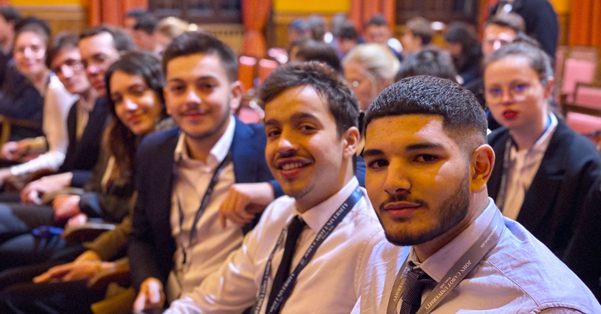 Group of John Cabot University Students smiling for the camera