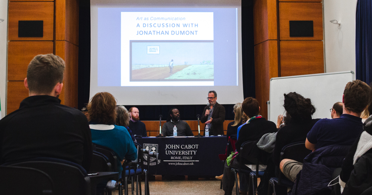 Lecture series taking place in the Aula Magna of John Cabot University