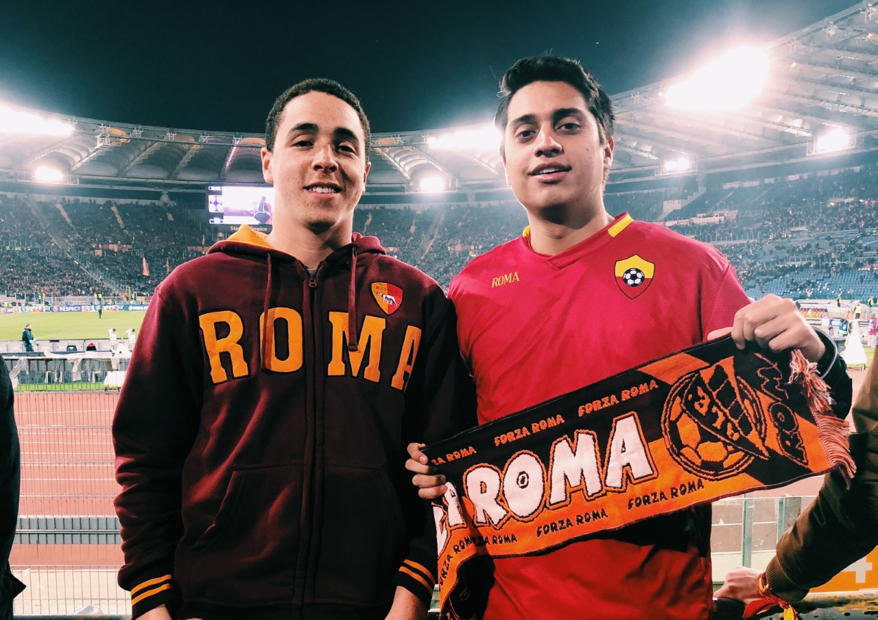 In the Stands of an AS Roma Game